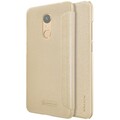 Полиуретановый чехол книга Nillkin Sparkle Leather Case Золотой для Xiaomi RedMi 5 Plus(#4)