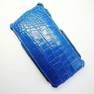 Кожаный чехол Abilita Leather Case Blue Crocodile для HTC One Dual Sim(1)