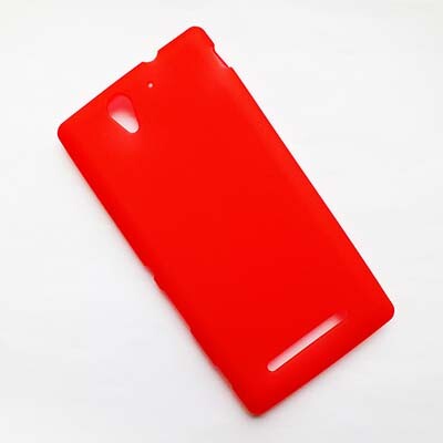 Силиконовый чехол Becolor Red Mat для Sony Xperia C3 S55t(1)