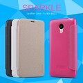 Полиуретановый чехол Nillkin Sparkle Leather Case Black для Meizu M2 mini(#4)