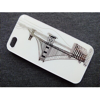 Пластиковый чехол Image Bridge White для Apple iPhone 5/5s/SE(1)