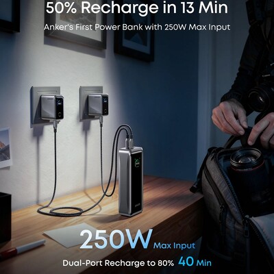 Внешний аккумулятор Anker Prime Power Bank A110A 300W 26000mAh (CCC)(3)