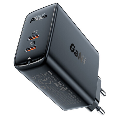 Зарядное устройство Acefast A29 GaN PD50W (2xUSB-C) черный(2)
