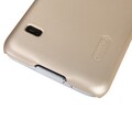 Пластиковый чехол с пленкой Nillkin Super Frosted Shield Gold для Samsung G900F Galaxy S5(#2)