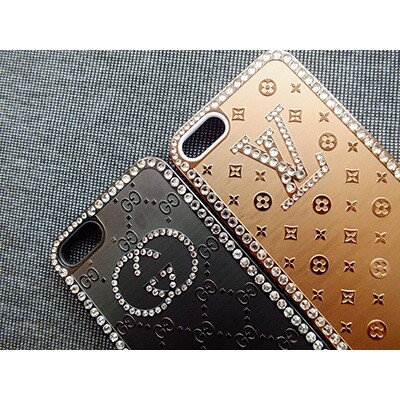 Металлический чехол Chanel Case Black для Apple iPhone 5/5s/SE(4)