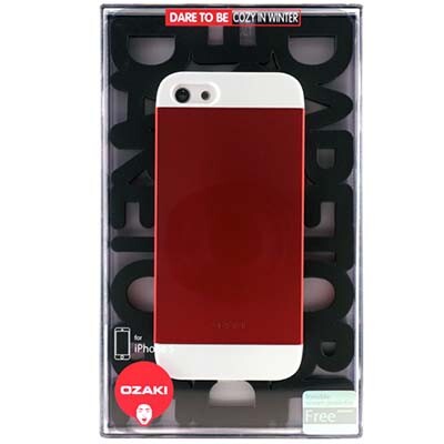 Пластиковый чехол Ozaki О!Coat Wardrobe Black/Red (OC549BK/RD) для Apple iPhone 5/5s/SE(3)