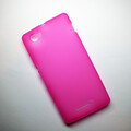 Силиконовый чехол Becolor Pink Mat для Sony Xperia M/C1905 Dual(#1)