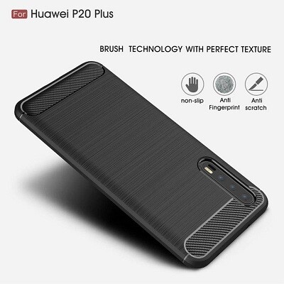 Защитный чехол UniCase Carbon черный для Huawei P20 Pro(3)