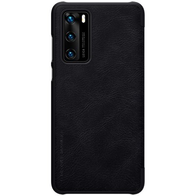Кожаный чехол Nillkin Qin Leather Case Черный для Huawei P40(2)