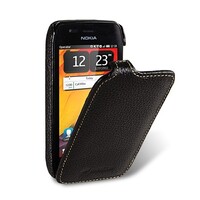 Кожаный чехол книга Melkco Leather Case Black LC для Nokia 603