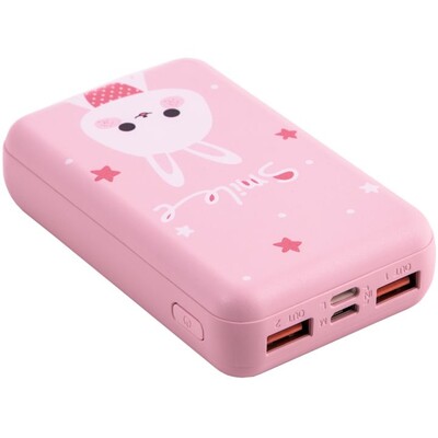 Портативное зарядное устройство Yoobao P10w, 10000 mAh, цвет розовый (принт: кролик)(1)