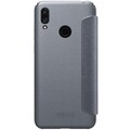 Полиуретановый чехол книга Nillkin Sparkle Leather Case Черный для Huawei Y7 Prime 2019/ Y7 2019(#2)