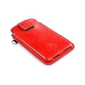Кожаный чехол футляр Capdase Smart Pocket Red для Apple iPhone 4/4S(#3)