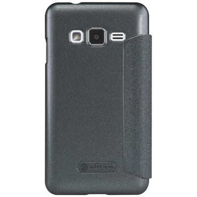 Полиуретановый чехол Nillkin Sparkle Leather Case Black для Samsung Z1 Z130H(2)