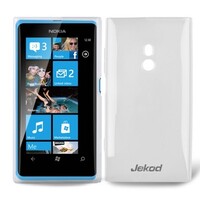 Силиконовый чехол накладка Jekod White для Nokia Lumia 800