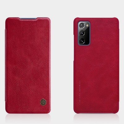 Кожаный чехол Nillkin Qin Leather Case Красный для Samsung Galaxy S20 FE(4)