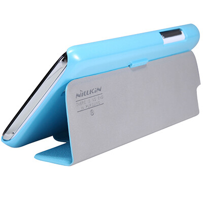 Полиуретановый чехол Nillkin Fresh Series Blue  для ZTE N5 Grand Memo(2)