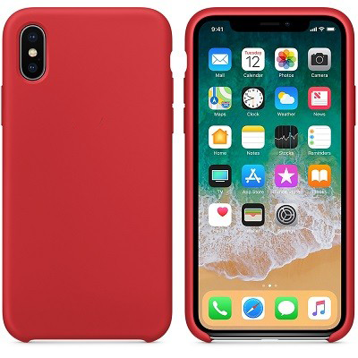 Силиконовый чехол красный для Apple iPhone XS Max(1)
