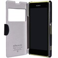Полиуретановый чехол Nillkin Fresh Series Black для Sony Xperia Z1 mini/Compact(#3)