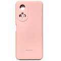 Силиконовый чехол Silicone Case с закрытым низом и защитой камеры светло-розовый для Huawei Honor X7(#1)