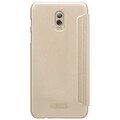 Полиуретановый чехол книга Nillkin Sparkle Leather Case Gold (Золотой) для Samsung Galaxy C8\ J7 Plus(#2)