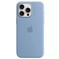 Силиконовый чехол с Magsafe голубой для Apple iPhone 15 Pro Max(#1)
