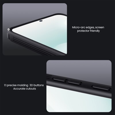 Чехол с защитой камеры Nillkin CamShield Pro Magnetic черная  для Samsung Galaxy S25 FE(13)