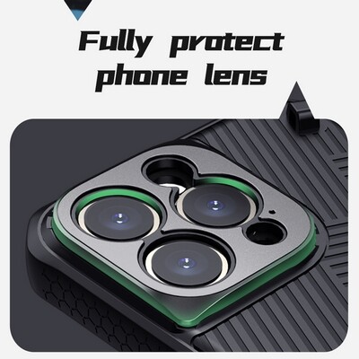 Чехол с пластиной Magsafe и ремешком Nillkin Strap Magnetic Case Зеленый для Apple iPhone 14 Pro Max(6)