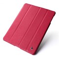 Кожаный чехол Jisoncase Smart Leather Case Rose Red для Apple iPad 4(#2)