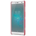 Пластиковый чехол с пленкой Nillkin Super Frosted Shield Красный для Sony Xperia XZ2 Compact(#2)