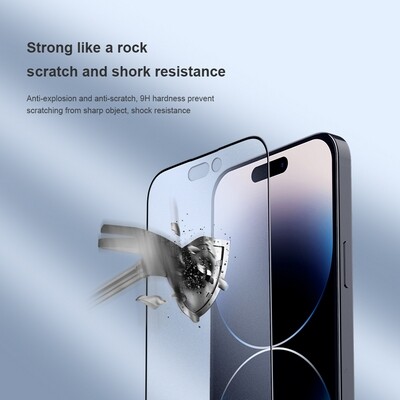 Матовое защитное стекло Nillkin FogMirror Tempered Glass  для Apple iPhone 14 Pro(6)