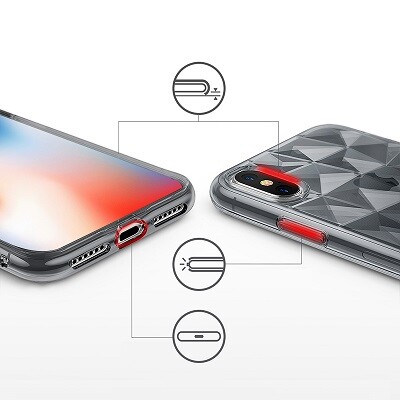 Защитный чехол бампер Ringke Air Prism Series Clear для Apple iPhone Xs(7)