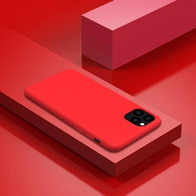Силиконовый бампер Nillkin Rubber-wrapped Protective Case Красный для Apple iPhone 11 Pro Max(3)