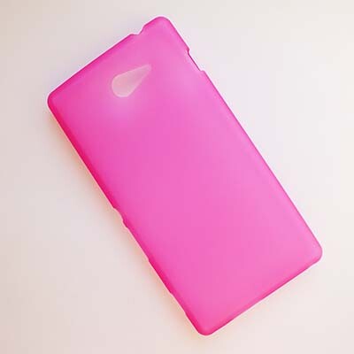 Силиконовый чехол Becolor Pink Mat для Sony Xperia M2 Dual S50h(1)