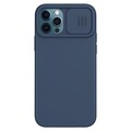 Силиконовая накладка Nillkin CamShield Silky Silicone Case Синяя для Apple iPhone 12 Pro(#1)