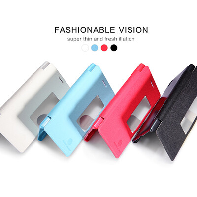 Полиуретановый чехол Nillkin Fresh Series Red для Huawei Ascend P7(3)