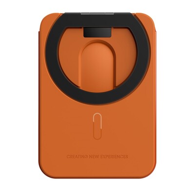 Кардхолдер с функцией подставки и защитой от RFID Nillkin FiberMate Magnetic Wallet Stand оранжевый(2)