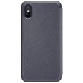 Полиуретановый чехол книга Nillkin Sparkle Leather Case Black для Apple iPhone Xs(#2)