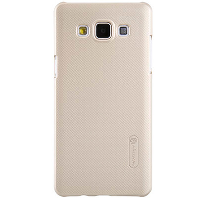 Пластиковый чехол Nillkin Super Frosted Shield Gold  для Samsung Galaxy A5(3)