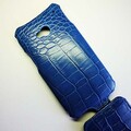 Кожаный чехол Abilita Leather Case Blue Crocodile для HTC One Dual Sim(#4)