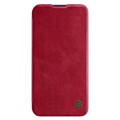 Кожаный чехол Nillkin Qin Pro Leather Case Красный для Samsung Galaxy A54(#1)