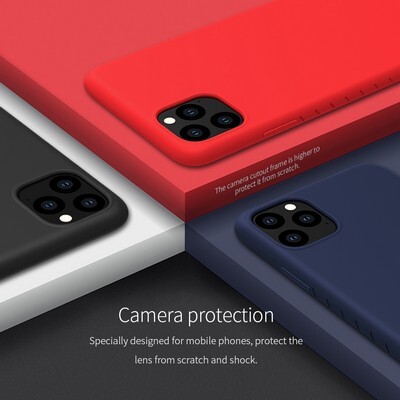 Силиконовый бампер Nillkin Rubber-wrapped Protective Case Красный для Apple iPhone 11 Pro Max(5)