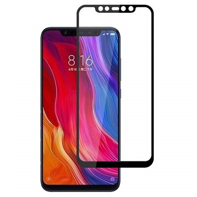 Противоударное защитное стекло Full Screen Cover 0.3mm черное для Xiaomi Pocophone F1(1)