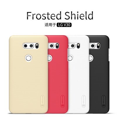 Пластиковый чехол с пленкой Nillkin Super Frosted Shield Золотой для LG V30(4)