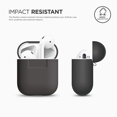 Чехол Elago Silicone Case темно-серый для AirPods(3)