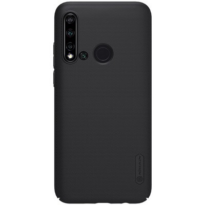 Пластиковый чехол с подставкой Nillkin Super Frosted Shield Черный для Huawei P20 Lite 2019 (Nova 5i)(1)