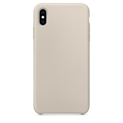 Силиконовый чехол светло-серый для Apple iPhone XS Max(2)
