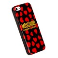 Пластиковый чехол накладка Moschino Red Hearts для Apple iPhone 5/5s/SE(#2)