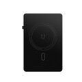 Магнитный кошелек-картхолдер для смартфона с подставкой WiWU Warriors Carbon Magsafe Metal Stand Card WM-007 черный(#4)