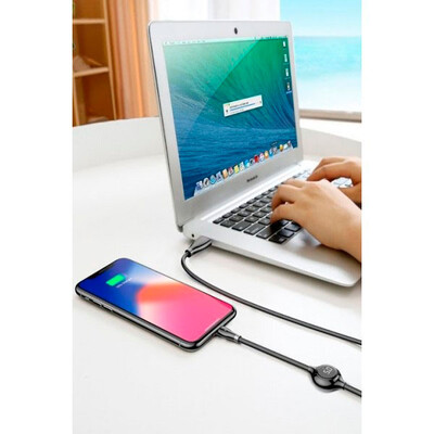 Кабель Baseus Big Eye Digital display Data Cable Lightning - USB (CALEYE-02) белый(4)